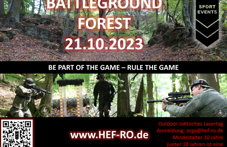 21.10.2023 – Battleground Forest – Outdoor Lasertag